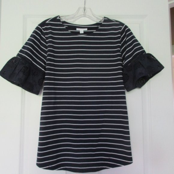 Charter Club Tops - Charter Club Eyelet Sleeve top